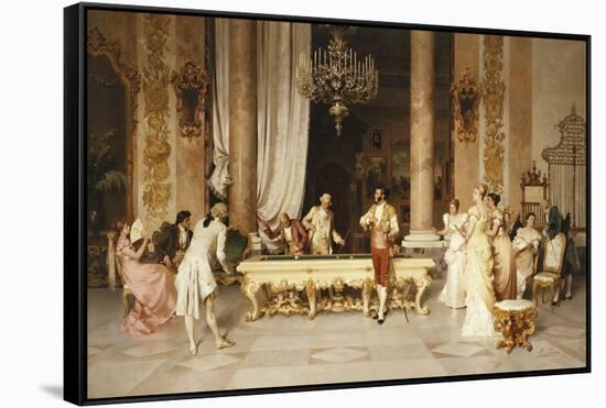 A Game of Billiards-Francesco Beda-Framed Stretched Canvas