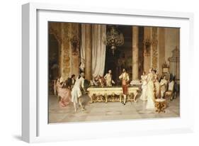 A Game of Billiards-Francesco Beda-Framed Giclee Print