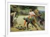 A Game of Bourles in Flanders, 1911-Remy Cogghe-Framed Giclee Print