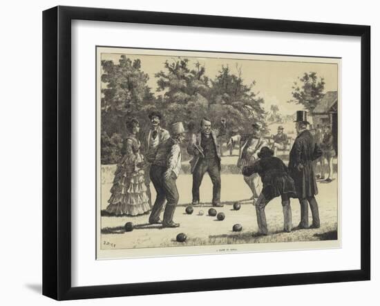 A Game of Bowls-J.M.L. Ralston-Framed Giclee Print