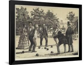 A Game of Bowls-J.M.L. Ralston-Framed Giclee Print