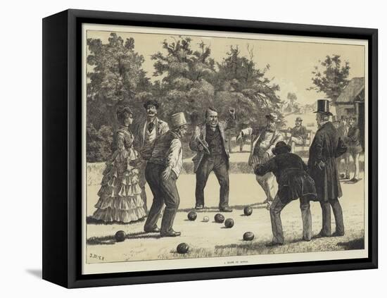 A Game of Bowls-J.M.L. Ralston-Framed Stretched Canvas