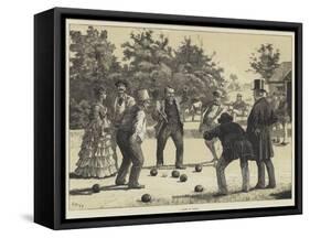 A Game of Bowls-J.M.L. Ralston-Framed Stretched Canvas