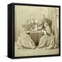 A Game of Cards, 19th Century-null-Framed Stretched Canvas