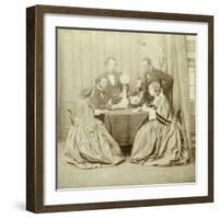 A Game of Cards, 19th Century-null-Framed Giclee Print