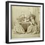 A Game of Cards, 19th Century-null-Framed Giclee Print