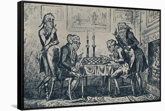 'A Game of Chess', 1948-George Cruikshank-Framed Stretched Canvas