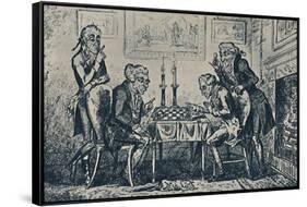 'A Game of Chess', 1948-George Cruikshank-Framed Stretched Canvas