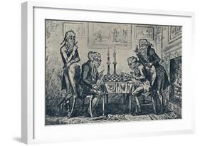 'A Game of Chess', 1948-George Cruikshank-Framed Giclee Print