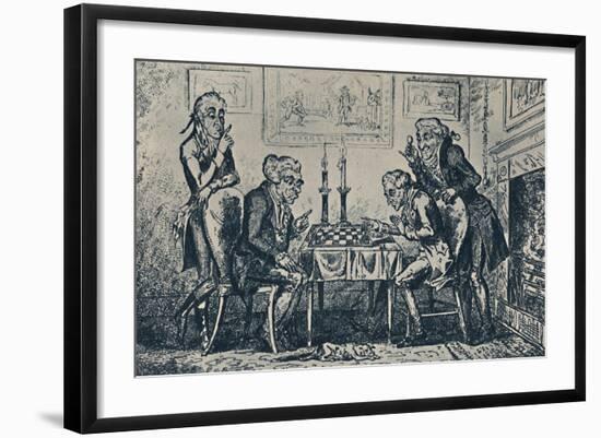 'A Game of Chess', 1948-George Cruikshank-Framed Giclee Print