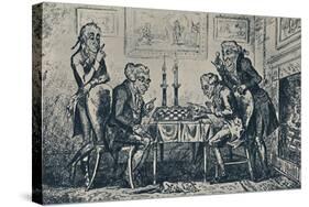 'A Game of Chess', 1948-George Cruikshank-Stretched Canvas
