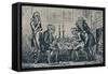 'A Game of Chess', 1948-George Cruikshank-Framed Stretched Canvas