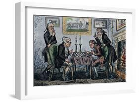 'A Game of Chess', 1948-George Cruikshank-Framed Giclee Print