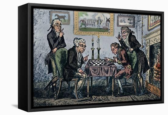 'A Game of Chess', 1948-George Cruikshank-Framed Stretched Canvas