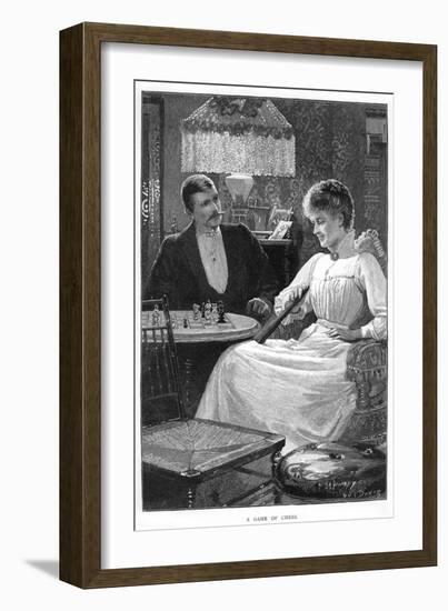 A Game of Chess, C1900s-C1910s-null-Framed Giclee Print