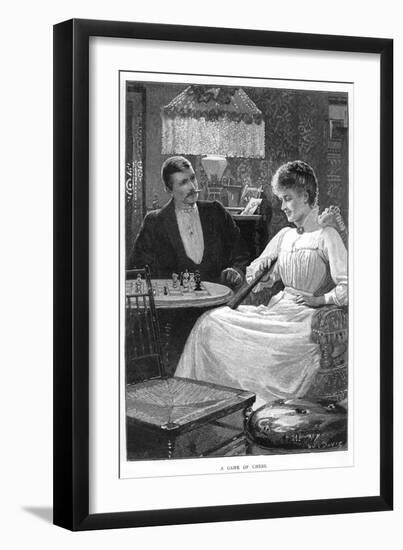 A Game of Chess, C1900s-C1910s-null-Framed Giclee Print