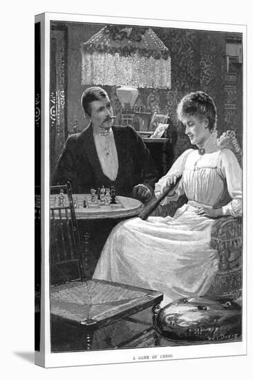 A Game of Chess, C1900s-C1910s-null-Stretched Canvas