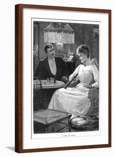 A Game of Chess, C1900s-C1910s-null-Framed Giclee Print