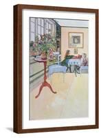 A Game of Chess, early twentieth century-Carl Larsson-Framed Giclee Print