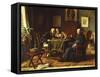A Game of Chess-Gerard Portielje-Framed Stretched Canvas