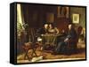 A Game of Chess-Gerard Portielje-Framed Stretched Canvas