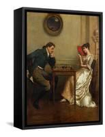 A Game of Chess-George Goodwin Kilburne-Framed Stretched Canvas