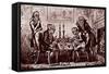 A Game of Chess-George Cruikshank-Framed Stretched Canvas