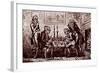 A Game of Chess-George Cruikshank-Framed Giclee Print