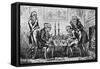 A Game of Chess-George Cruikshank-Framed Stretched Canvas