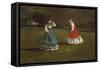 A Game of Croquet, 1866-Winslow Homer-Framed Stretched Canvas