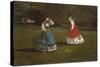 A Game of Croquet, 1866-Winslow Homer-Stretched Canvas