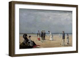 A Game of Croquet, 1872-Louise Abbema-Framed Premium Giclee Print