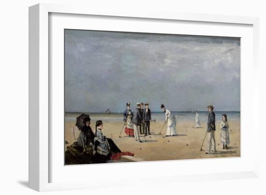 A Game of Croquet, 1872-Louise Abbema-Framed Premium Giclee Print