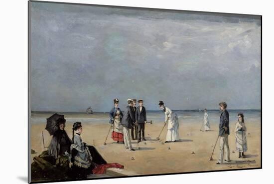 A Game of Croquet, 1872-Louise Abbema-Mounted Giclee Print