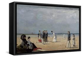 A Game of Croquet, 1872-Louise Abbema-Framed Stretched Canvas