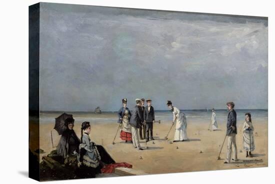 A Game of Croquet, 1872-Louise Abbema-Stretched Canvas