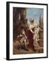 A Game of Croquet, Circa 1875-Jean-Baptiste-Camille Corot-Framed Giclee Print