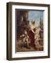 A Game of Croquet, Circa 1875-Jean-Baptiste-Camille Corot-Framed Premium Giclee Print