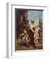 A Game of Croquet, Circa 1875-Jean-Baptiste-Camille Corot-Framed Premium Giclee Print