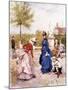 A Game of Croquet-Francesco Miralles Galaup-Mounted Giclee Print