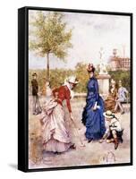 A Game of Croquet-Francesco Miralles Galaup-Framed Stretched Canvas