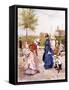 A Game of Croquet-Francesco Miralles Galaup-Framed Stretched Canvas