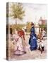 A Game of Croquet-Francesco Miralles Galaup-Stretched Canvas