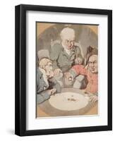 A Game of Dice-Thomas Rowlandson-Framed Giclee Print