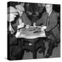 A Game of Dominoes in a Miners Welfare Club, Horden, County Durham, 1963-Michael Walters-Stretched Canvas