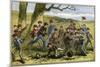 A Game of Football, 19th Century-null-Mounted Giclee Print