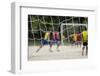 A Game of Football in Flamengo Park.-Jon Hicks-Framed Photographic Print