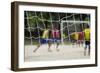 A Game of Football in Flamengo Park.-Jon Hicks-Framed Photographic Print