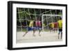 A Game of Football in Flamengo Park.-Jon Hicks-Framed Photographic Print