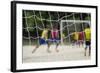 A Game of Football in Flamengo Park.-Jon Hicks-Framed Photographic Print